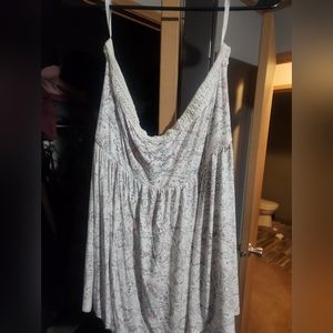 Strapless flowy shirt